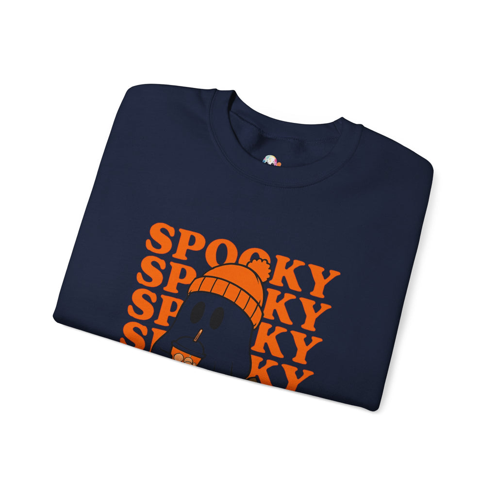 Spooky Ghost Sweatshirt - Cozy Halloween Crewneck