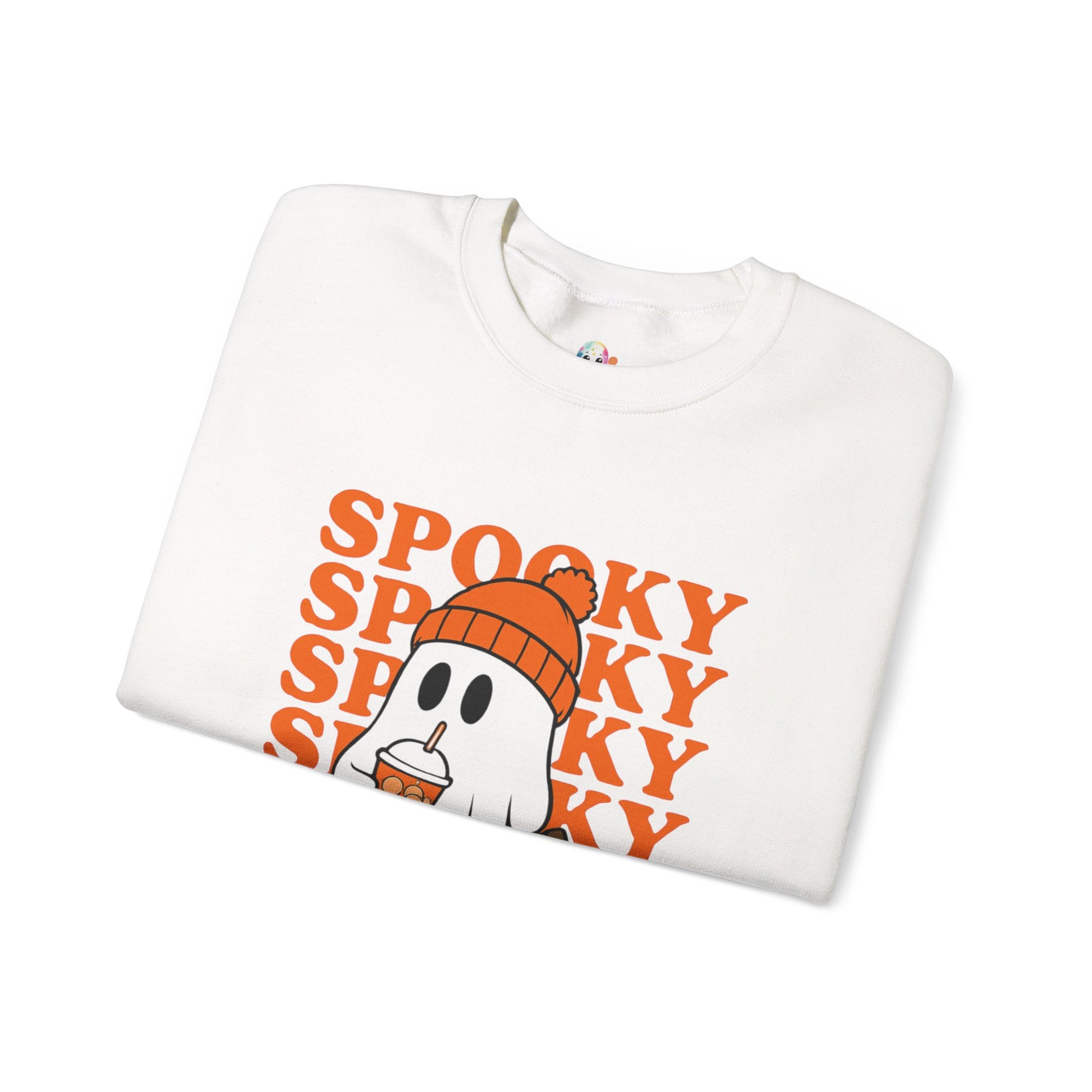 Spooky Ghost Sweatshirt - Cozy Halloween Crewneck