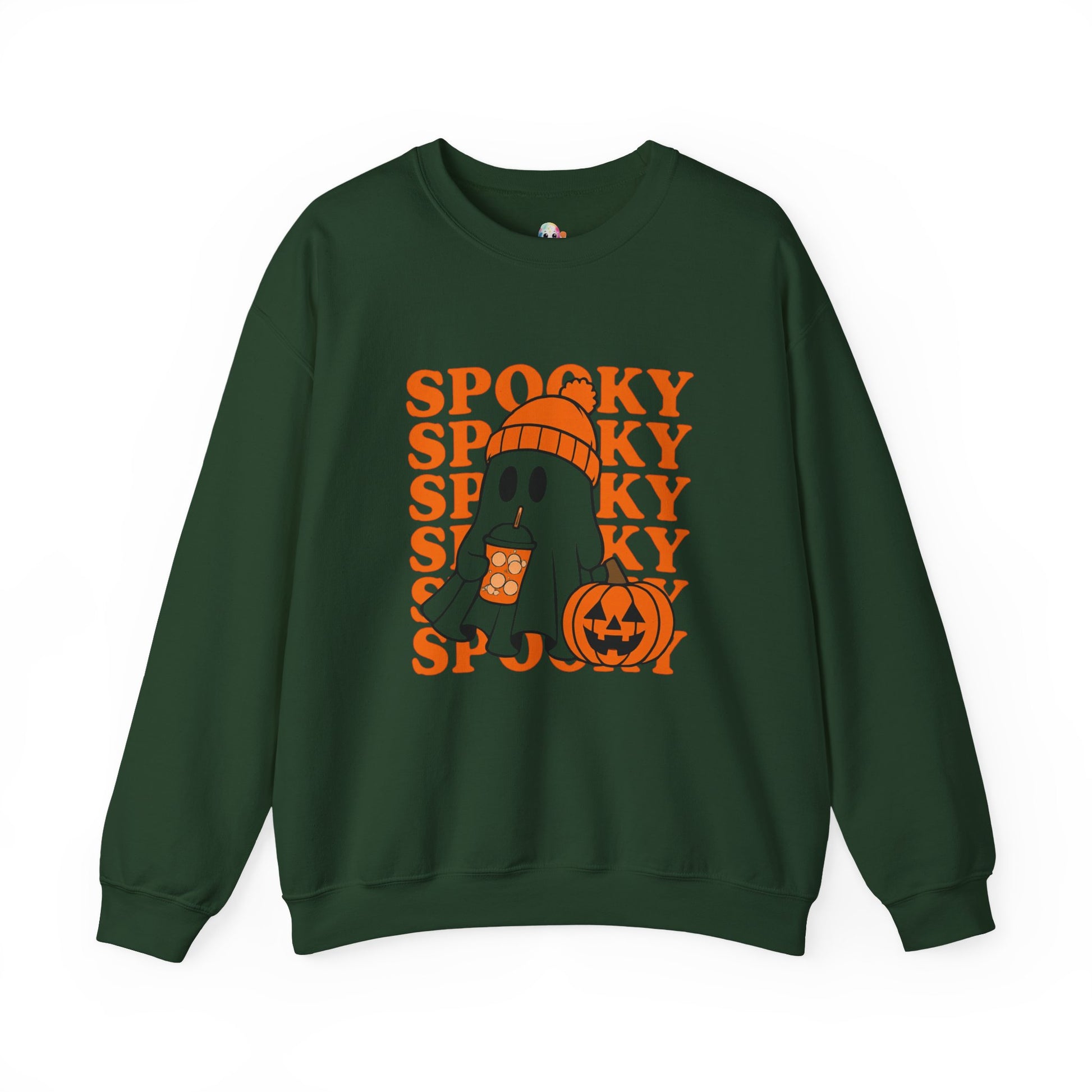 Spooky Ghost Sweatshirt - Cozy Halloween Crewneck