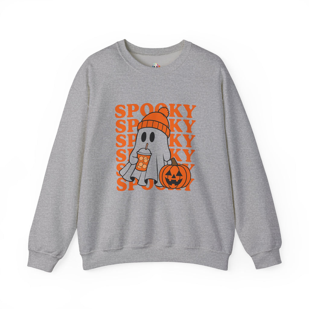 Spooky Ghost Sweatshirt - Cozy Halloween Crewneck