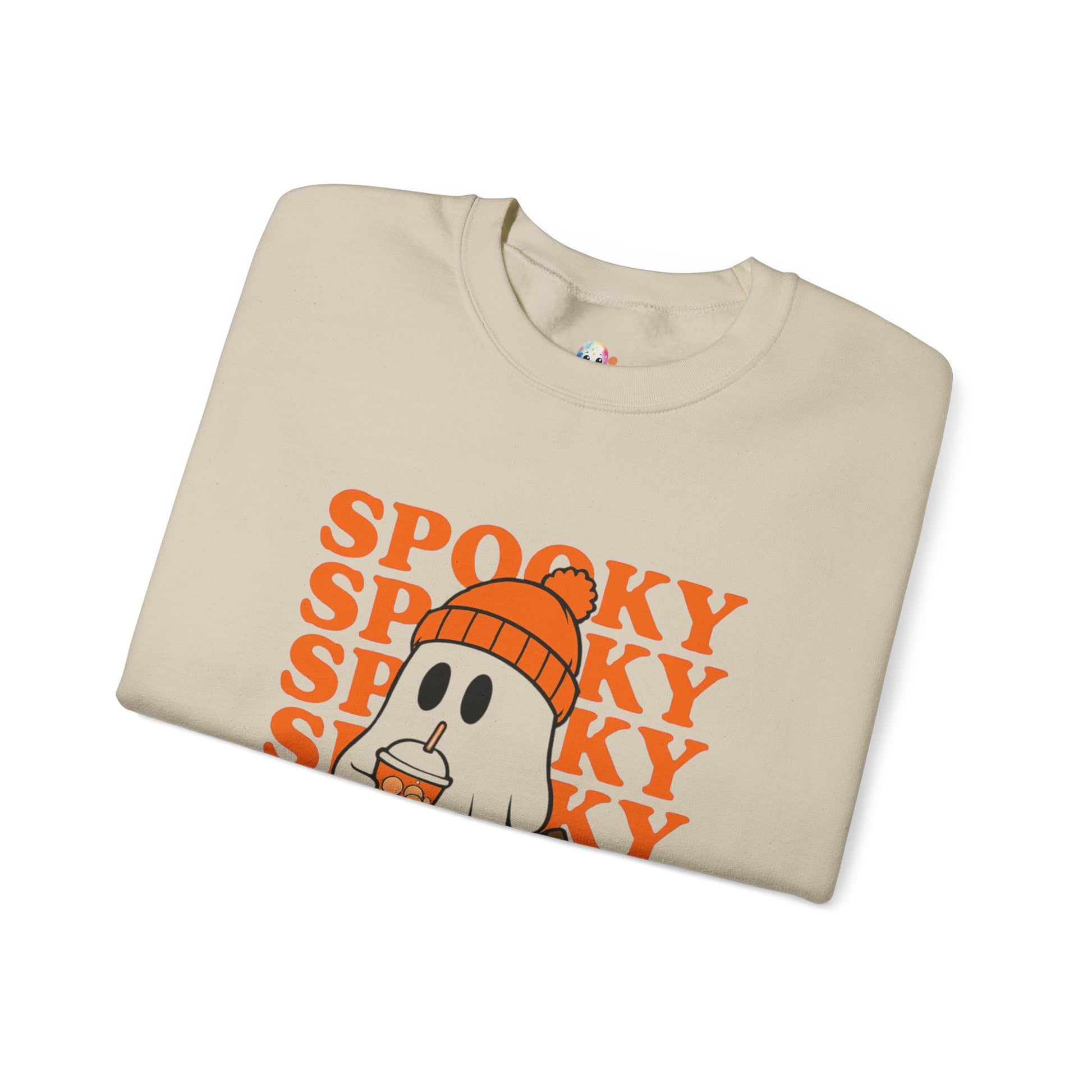 Spooky Ghost Sweatshirt - Cozy Halloween Crewneck