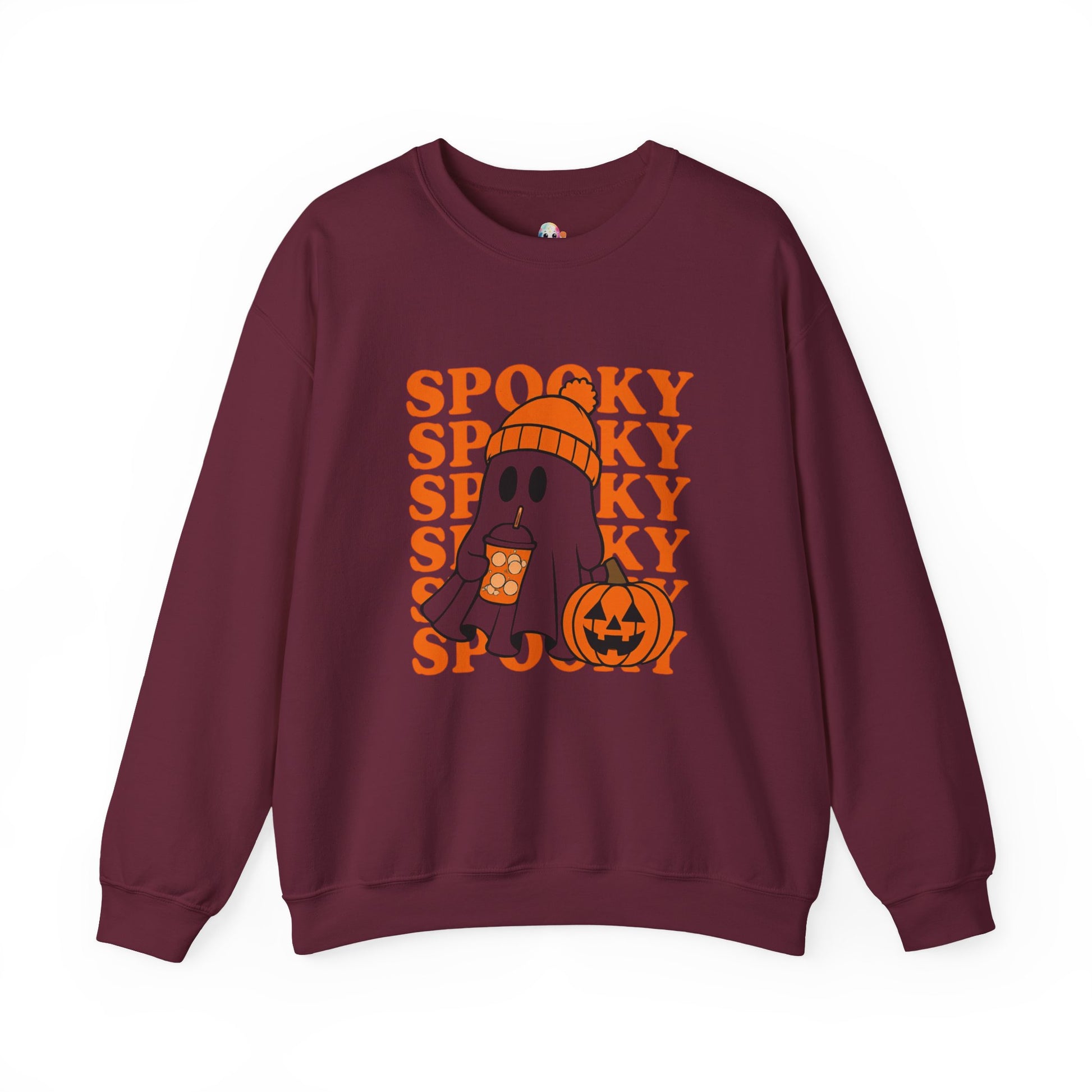 Spooky Ghost Sweatshirt - Cozy Halloween Crewneck