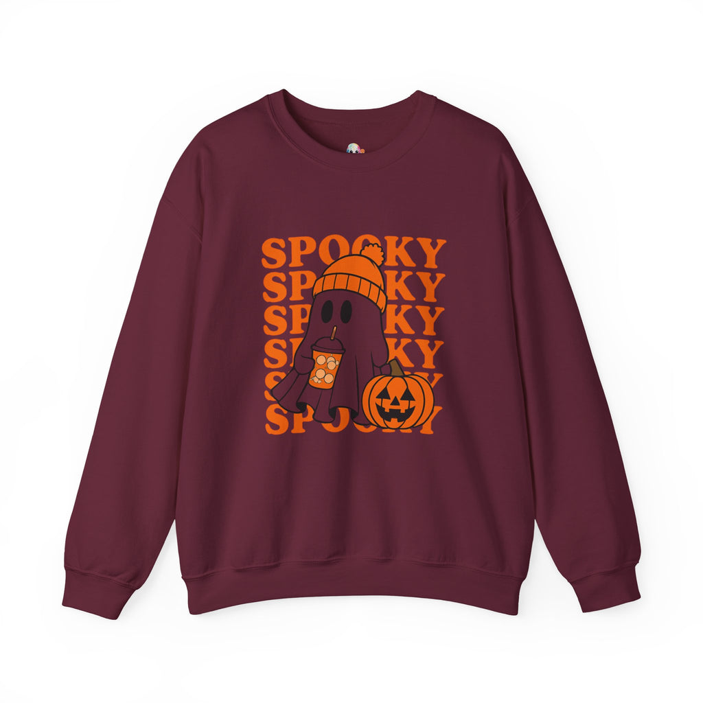 Spooky Ghost Sweatshirt - Cozy Halloween Crewneck