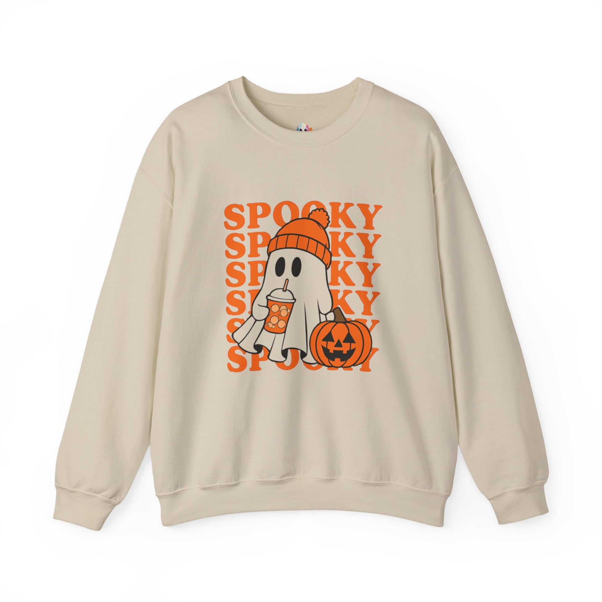 Spooky Ghost Sweatshirt - Cozy Halloween Crewneck