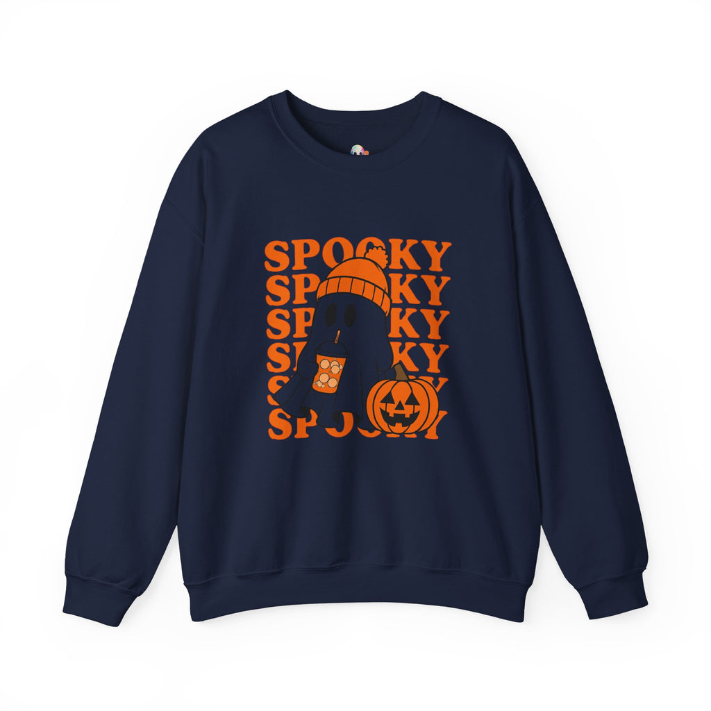Spooky Ghost Sweatshirt - Cozy Halloween Crewneck