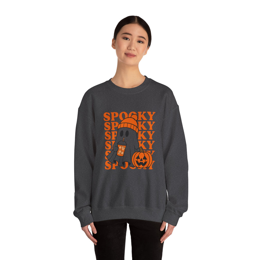 Spooky Ghost Sweatshirt - Cozy Halloween Crewneck