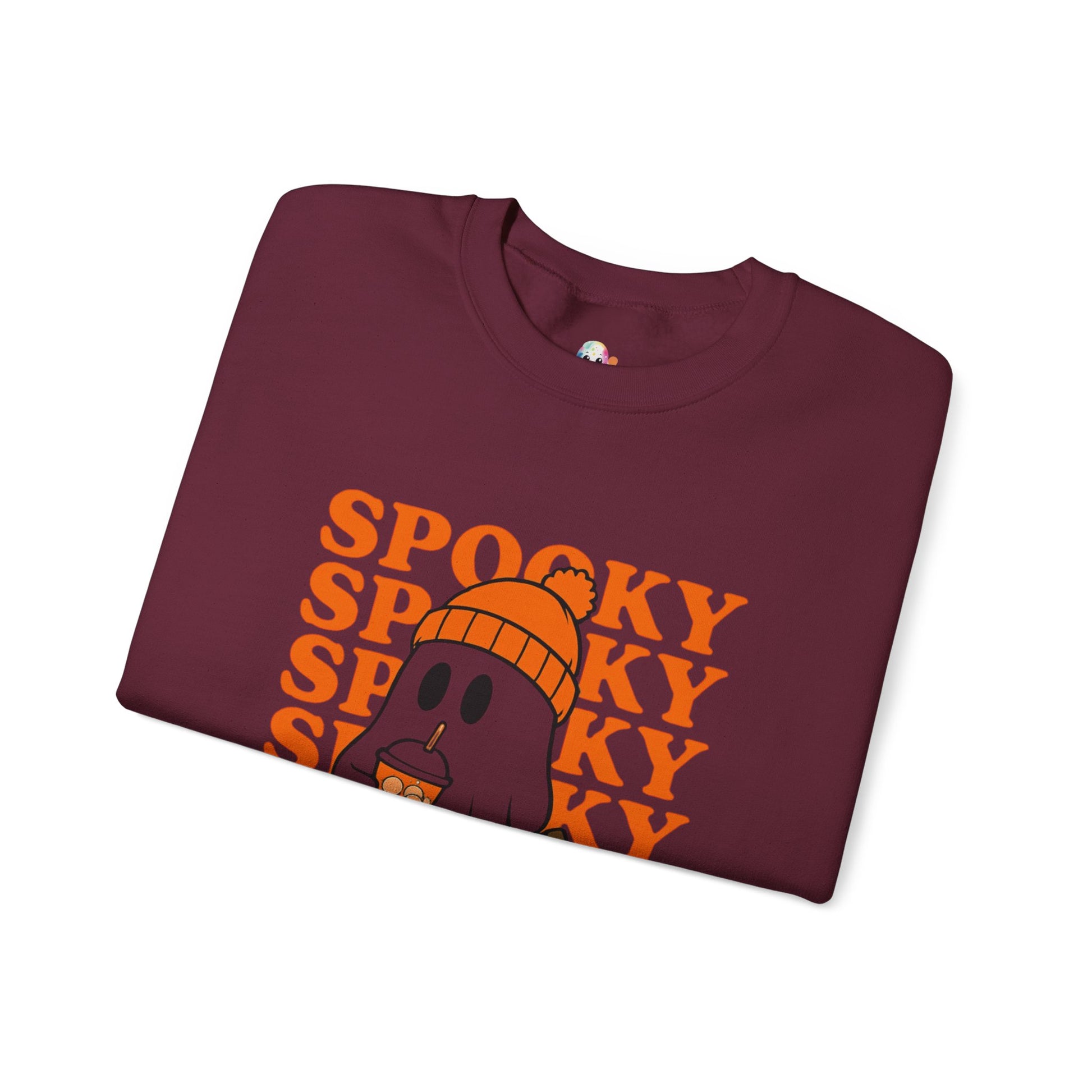 Spooky Ghost Sweatshirt - Cozy Halloween Crewneck