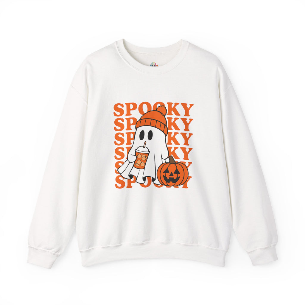 Spooky Ghost Sweatshirt - Cozy Halloween Crewneck